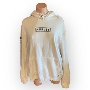 Hurley Men’s Large Tan Pullover Hoodie Small Flaws